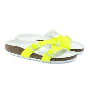 Birkenstock Yao Hex Neo Yellow Sandals with Buckle Straps sz41N